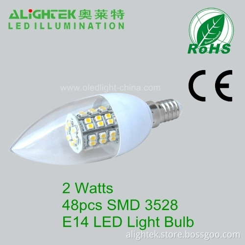 2w E14 Led Candle Lamp 